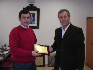Ángel Acuña, alcalde de Algodonales, y Carlos Santos Valle, en una imagen de archivo.