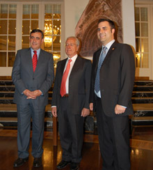 Antonio Pardo, José Luis Martínez y Mario San Miguel.