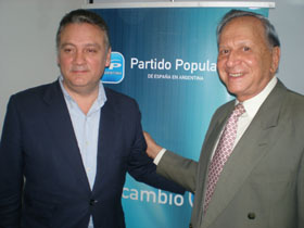 Alfredo Prada y Adolfo Vázquez en Buenos Aires.