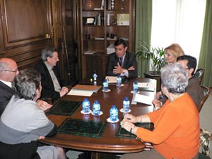 Reunión de la entidad con el presidente de la Diputación de Soria.