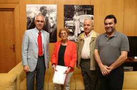 Aurelio Miras Portugal, Carmen Couto, Antonio Aliaga y Gabriel Gasó.