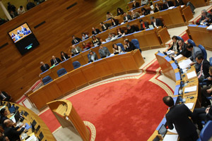 Imagen de archivo de una sesión plenaria en el Parlamento de Galicia.