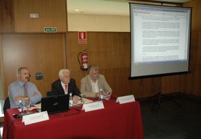 Un momento del relatorio de ‘Cultura’ en el que participó Ramón Villares, primero por la izquierda.