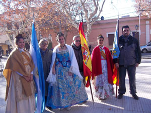 Representación de la Junta Fallera Valenciana en la celebración.
