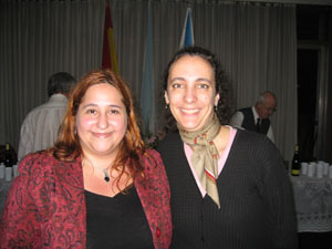 Andrea Cobas y Débora Campos, coordinadoras del ciclo Lectores Gallegos en Buenos Aires.