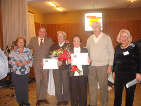 Lorenza Ortega, David Garijo, Epifanio Jiménez, Juana Gómez, Diego Caparroz y Juana Isabel García.