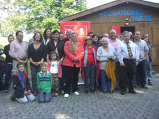 Algunos de los asistentes al Día de la Rosa en Zurich.