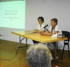 Un momento de la conferencia de Liliam Moreira.