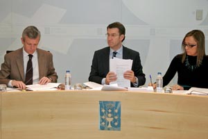 Reunión del Consello de la Xunta del jueves 31 de enero en la que se aprobó el proyecto de la nueva Lei de Galeguidade.
