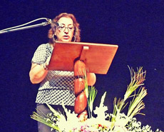 La presidenta del Centro Andaluz del Perú, Carmen Pérez Poyón.