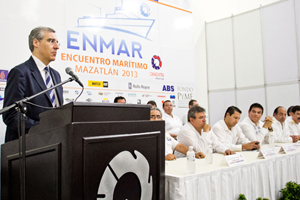 El conselleiro de Economía e Industria, Francisco Conde, asistió en México al Encuentro de Negocios Marítimos (Enmar).