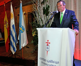 El presidente del Centro Gallego de Montevideo, Jorge Torres.