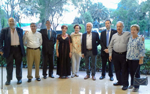Con los dirigentes del Centro Asturiano de México.