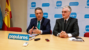 Alfredo Prada y el responsable del PP en Argentina, José Manuel Rodríguez.
