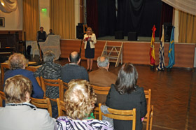 Un momento del acto por el Día de las Letras Asturianas celebrado en Montevideo.