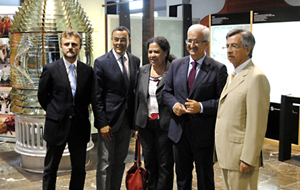 El consejero, Manuel Jiménez Barrios (2º por la derecha), presentó en Huelva el IV Ranking de Empresas Exportadoras.