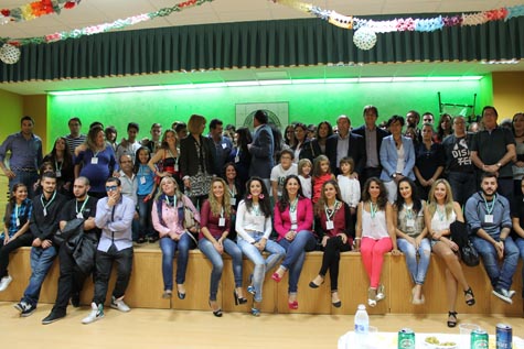 Foto de familia de participantes en el I Encuentro de Jóvenes Andaluces.