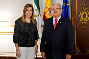 Susana Díaz y Mario Isea.