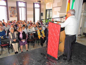Las palabras centrales por el Día de Andalucía estuvieron a cargo del titular de la SBNAD, Manuel Vallejo.