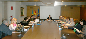 Reunión constitutiva de la Comisión de la Nueva Emigración del Principado de Asturias.