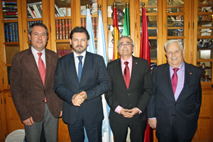 Juan Espadas, Antonio Rodríguez Miranda, Antonio Patiño Gacio y Alfredo Otero.