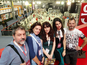 La delegación gallega en la Feria del Libro de Guadalajara (México).