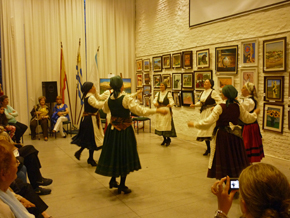 Grupo de baile gallego del Patronato.