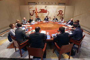 Reunión del Consell Executiu del pasado 5 de abril.