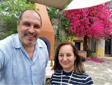 Alejandra Vilalta con José María Benarroch visitaron las instalaciones de la próxima Casa de España en la ciudad de Santiago.