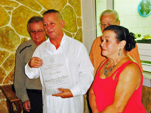 Eduardo Veitía fue nombrado ‘Socio de Honor’.