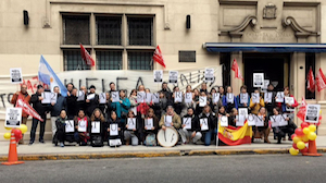 Protesta del personal laboral en Buenos Aires.