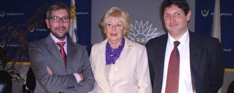 José Manuel Ramírez, Rosita Lladó y Diego Sastre.