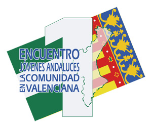 Logotipo del 1º Encuentro de Jóvenes Andaluces en Valencia.