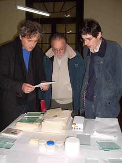 Manuel Rivas, Paco Lores y Miguel Chiloteguy.