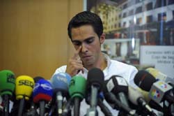 Rueda de prensa de Alberto Contador.
