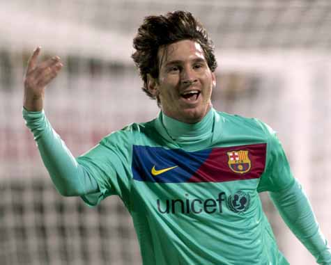 Messi marcó el primer gol del Barça ante el Mallorca.