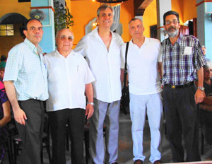 Javier Muñoz, Antonio Fidalgo, Raúl Parrado, Ignacio Ayala y José Pena