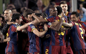 El Barcelona celebró la victoria como si hubiese ganado por adelantado la final.