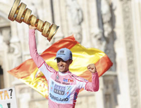 Alberto Contador logró su segundo Giro de Italia.