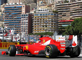 Fernando Alonso en el Gran Premio de Mónaco.