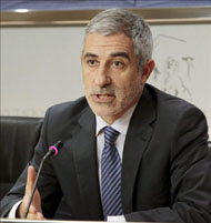 El portavoz de IU en el Congreso, Gaspar Llamazares.