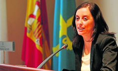 La consejera de Bienestar Social, Paloma Menéndez Prado.