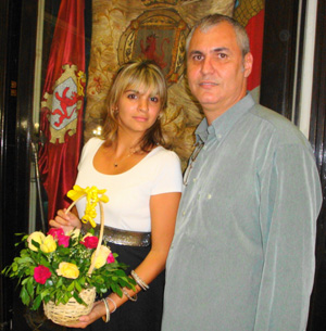 Roxana Batista Gutiérrez, Señorita León 2011 con Raúl Parrado.