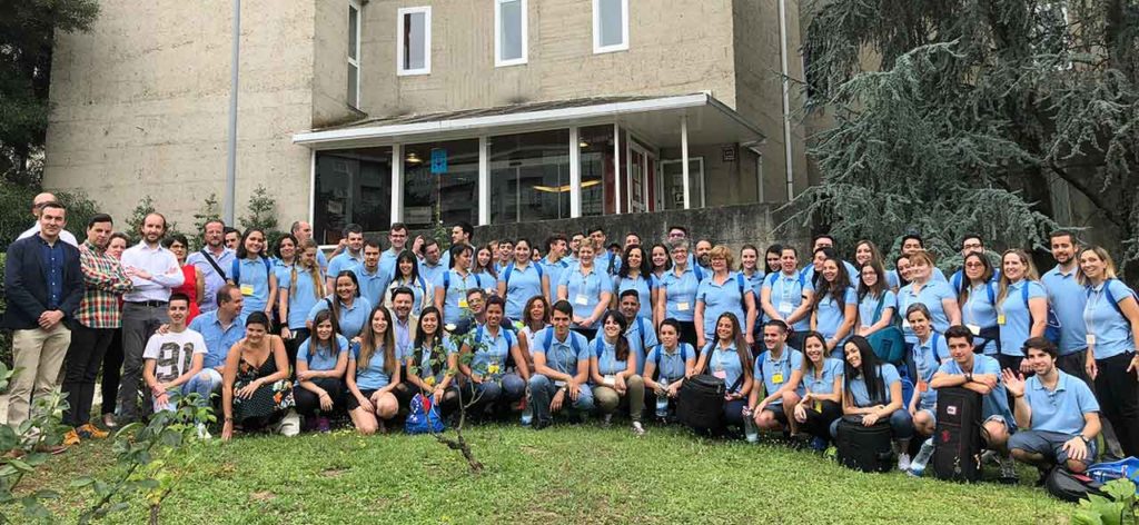 Rodríguez Miranda con los participantes en Escolas Abertas 2018.