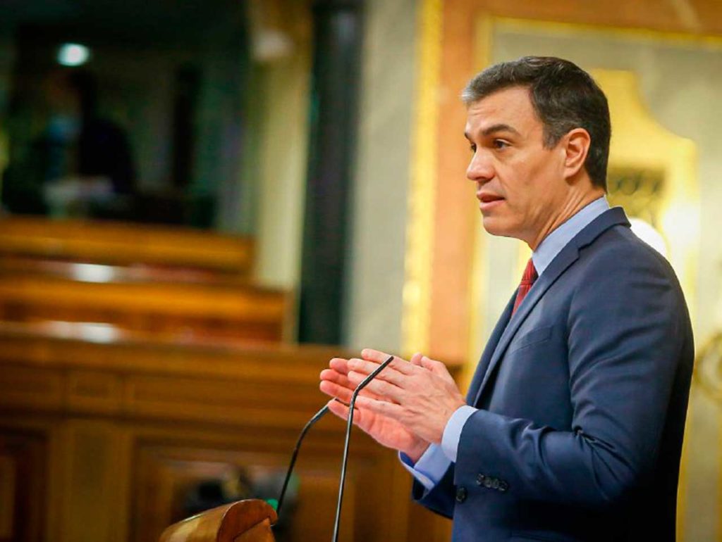 El presidente del Gobierno, Pedro Sánchez, defendió la solicitud de autorización para la prórroga del estado de alarma.