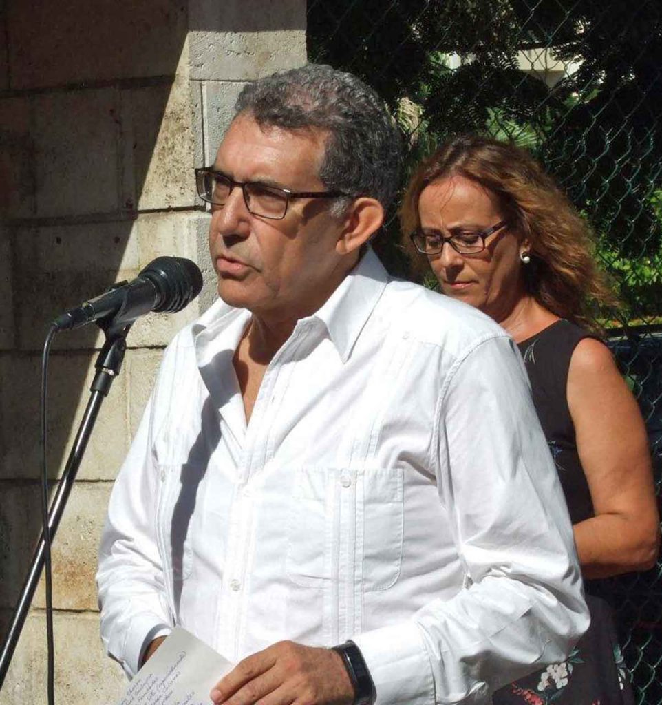 José Julio Rodríguez durante la inauguración de la nueva sede de la Consejería de Trabajo en La Habana en octubre de 2018.