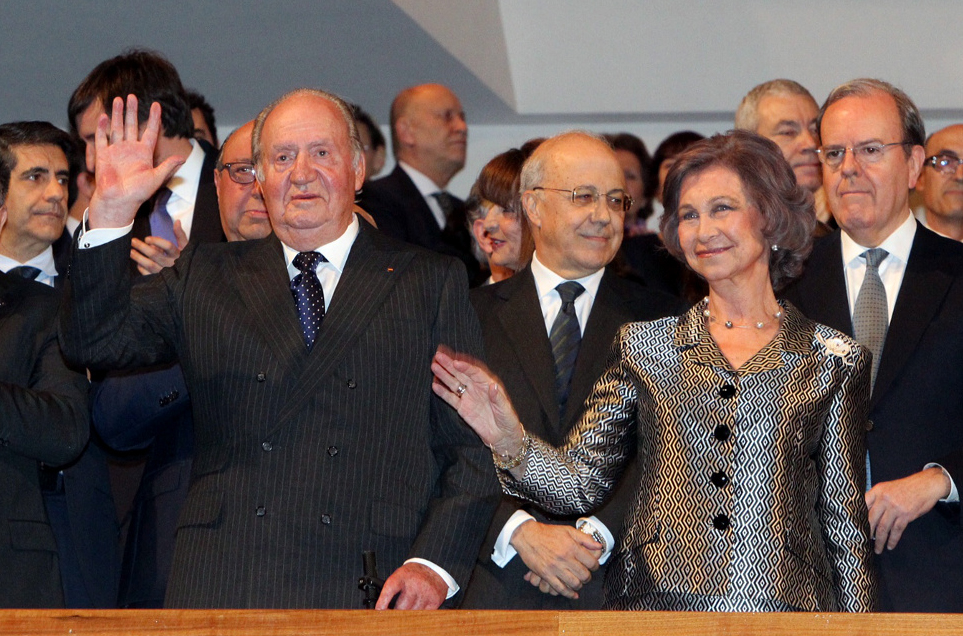 El Rey Juan Carlos y Doña Sofía en un concierto en 2018.