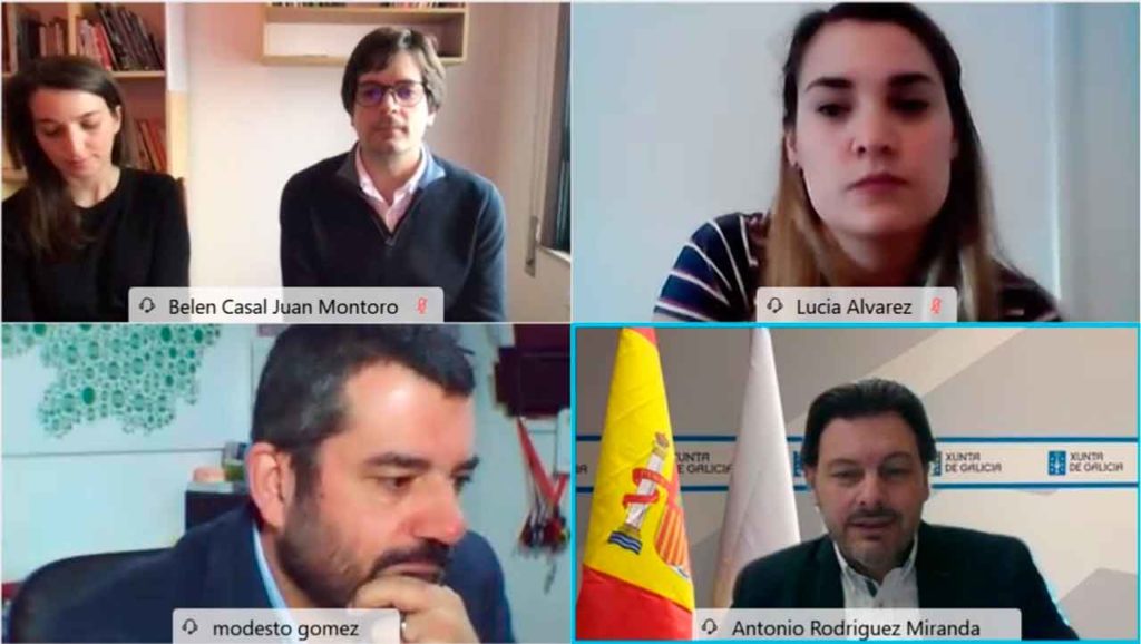 Rodríguez Miranda con algunos de los ponentes que participaron en las jornadas formativas.