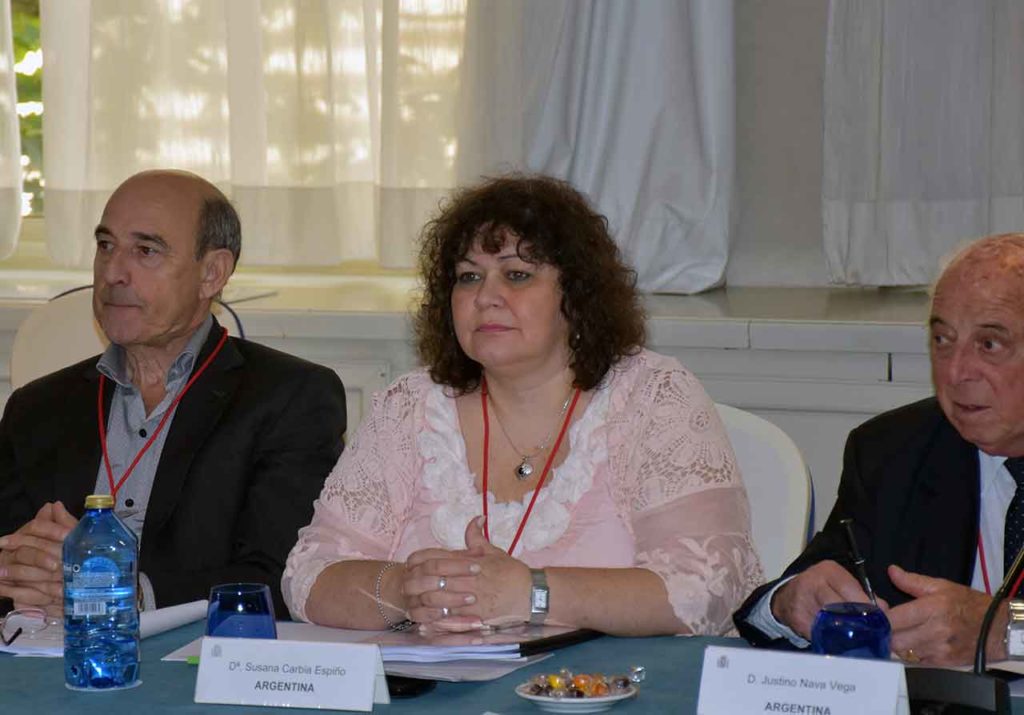 Susana Carbia en la última reunión del CGCEE celebrada en junio de 2018.