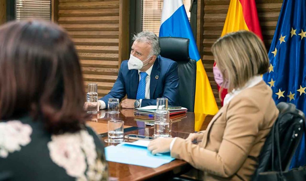 El presidente canario Ángel Víctor Torres durante la reunión del Consejo de Gobierno del pasado 10 de febrero.